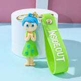 3D PVC Figure Keychain - Disney/Pixar - Joy From Inside Out Smiling Figure