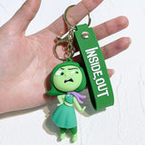 3D PVC Figure Keychain - Disney/Pixar - Disgust From Inside Out Figure