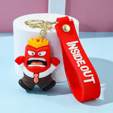 3D PVC Figure Keychain - Inside Out - Anger From In Suit