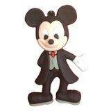 3D PVC Figure Keychain - Mickey & Friends - Mickey Mouse In A Black Suit