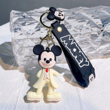 3D PVC Figure Keychain - Mickey & Friends - Mickey Mouse In A Cream Suit