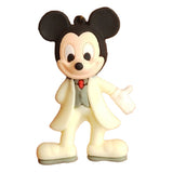 3D PVC Figure Keychain - Mickey & Friends - Mickey Mouse In A Cream Suit