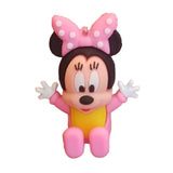 3D PVC Figure Keychain - Mickey & Friends - Minnie Mouse Pink Bow