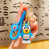 3D PVC Figure Keychain - Bluey - Heeler