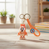 3D PVC Figure Keychain - Bluey - Bingo Heeler Figure