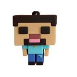 3D PVC Figure Keychain - Minecraft - Steve Blocky Figure