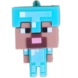 3D PVC Figure Keychain - Minecraft - Steve In Blue Armor Figure