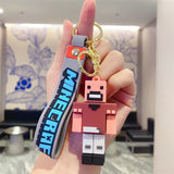 3D PVC Figure Keychain - Minecraft - Steve Blocky Figure (Style 2)