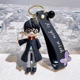 3D PVC Figure Keychain - Harry Potter - Chibi With Hedwig
