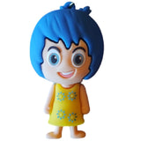 3D PVC Figure Keychain - Disney/Pixar - Joy From Inside Out, Smiling
