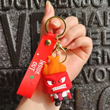 3D PVC Figure Keychain - Disney/Pixar - Anger From Inside Out, Angry
