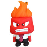 3D PVC Figure Keychain - Disney/Pixar - Anger From Inside Out, Angry