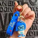 3D PVC Figure Keychain - Disney/Pixar - Sadness From Inside Out 3D Figure