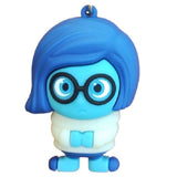 3D PVC Figure Keychain - Disney/Pixar - Sadness From Inside Out 3D Figure