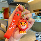 3D PVC Figure Keychain - The Lion King - Simba In Cub Form, Smiling