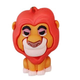 3D PVC Figure Keychain - The Lion King - Simba In Cub Form, Smiling