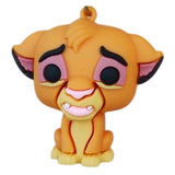 3D PVC Figure Keychain - The Lion King - Simba Sitting With A Slight Frown