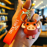 3D PVC Figure Keychain - The Lion King - Pumbaa Chibi Figure