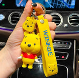 3D PVC Figure Keychain - Winnie the Pooh - 3D Figure And Head