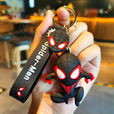 3D PVC Figure Keychain - Marvel - Miles Morales Spider-Man Crouching Figure