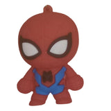 3D PVC Figure Keychain - Marvel - Spider-Man Chibi Figure And Head