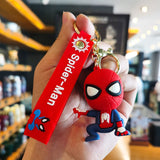 3D PVC Figure Keychain - Marvel - Spider-Man Chibi Figure With Red Strap