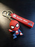 3D PVC Figure Keychain - Marvel - Spider-Man Chibi Figure With Red Strap