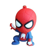 3D PVC Figure Keychain - Marvel - Spider-Man Chibi Figure With Red Strap