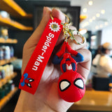3D PVC Figure Keychain - Marvel - Spider-Man Hanging Upside Down, Chibi Style