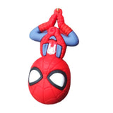 3D PVC Figure Keychain - Marvel - Spider-Man Hanging Upside Down, Chibi Style