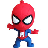 3D PVC Figure Keychain - Marvel - Spider-Man Chibi Figure With Red Strap (Style 2)