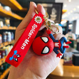 3D PVC Figure Keychain - Marvel - Spider-Man Chibi Figure And Text Strap