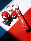 3D PVC Figure Keychain - Marvel - Spider-Man Chibi Figure And Text Strap