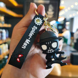 3D PVC Figure Keychain - Marvel - Spider-Man Noir In Trench Coat And Fedora