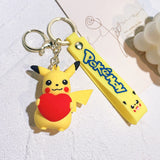 3D PVC Figure Keychain - Pokémon - Pikachu Holding A Red Heart