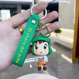 3D PVC Figure Keychain - El Chavo del Ocho - El Chavo Cartoon Figure With Green Strap