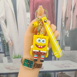 3D PVC Figure Keychain - SpongeBob SquarePants - Smiling With Arms Down