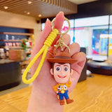 3D PVC Figure Keychain - Toy Story - Woody Pointing With A Big Smile