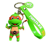 3D PVC Figure Keychain - Teenage Mutant Ninja Turtles - Michelangelo Figure