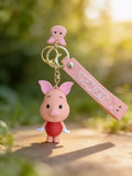 3D PVC Figure Keychain - Winnie the Pooh - Piglet Figure