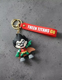 3D PVC Figure Keychain - Teen Titans Go! - Robin Figure