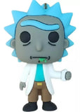 3D PVC Figure Keychain - Rick and Morty - Rick Sanchez Figure With Blue Strap