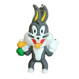 3D PVC Figure Keychain - Looney Tunes - Bugs Bunny With Carrot Figure
