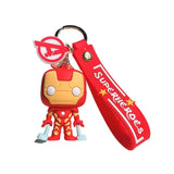 3D PVC Figure Keychain - Marvel - Iron Man Figure With Superheroes Strap
