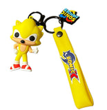 3D PVC Figure Keychain - Sonic the Hedgehog - Super Sonic Figure
