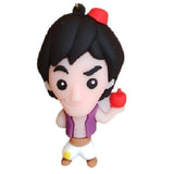 3D PVC Figure Keychain - Aladdin - Holding Apple