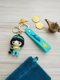 3D PVC Figure Keychain - Aladdin - Chibi Jasmine Holding Lamp