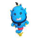 3D PVC Figure Keychain - Aladdin - Chibi Genie Emerging Lamp