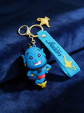 3D PVC Figure Keychain - Aladdin - Chibi Genie Emerging Lamp