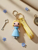 3D PVC Figure Keychain - Alicia En El País De Las Maravillas - Alice Blue Dress